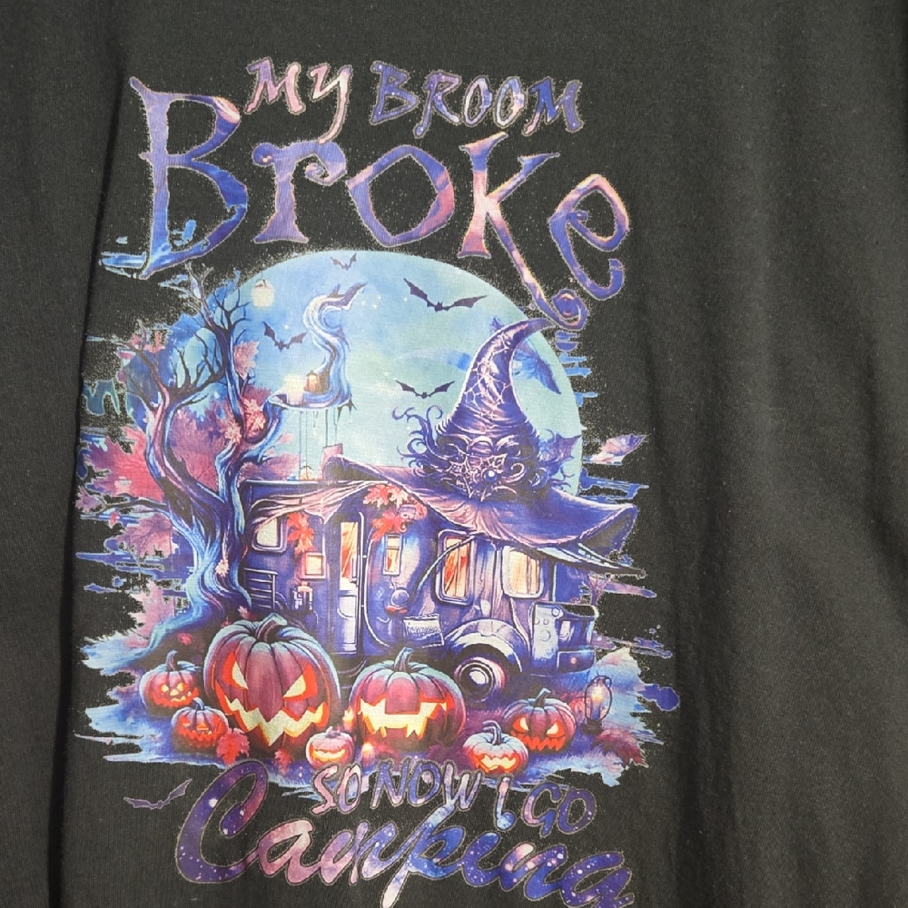 Gildan Black Tee with Halloween Graphic